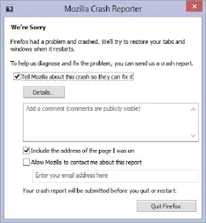 Crash reporter как исправить