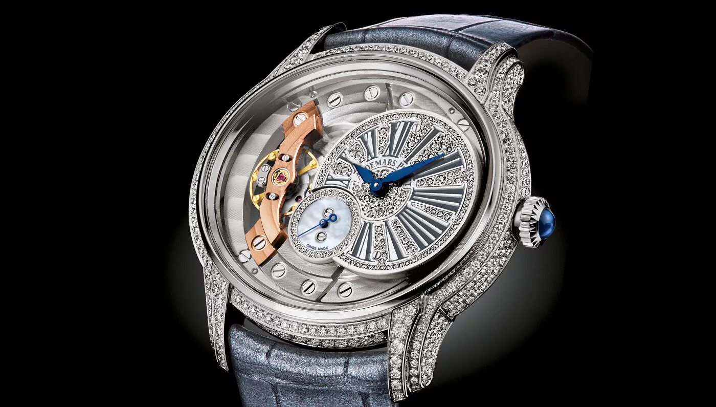 Audemars Piguet Factory Diamond. Audemars Piguet Diamond. Audemars Piguet Diamond Millenary hand-wound. Audemars Piguet d38745 сапфиры бриллианты. Most beautiful watches