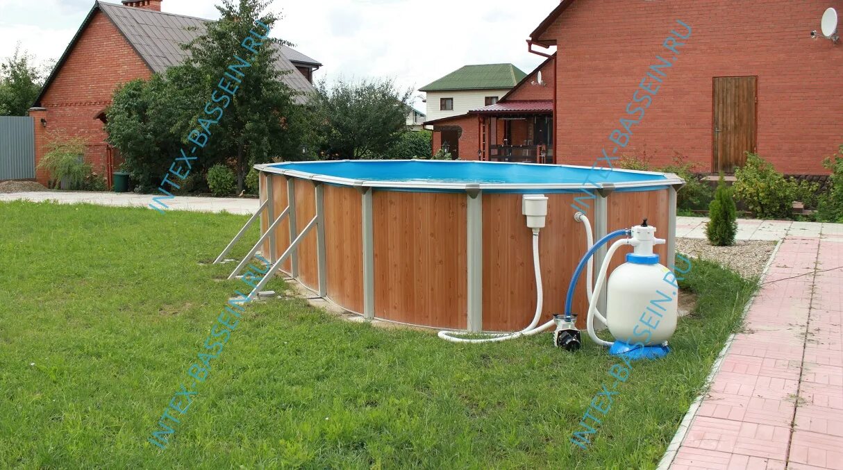 Atlantic pool. Каркасный бассейн &quot;atlantic pool&quot; esprit big. бассейн эсприт биг 10х5.5х1.35. бассейн эсприт биг. бассейн каркасный esprit big 5 5х3 7х1 35м.