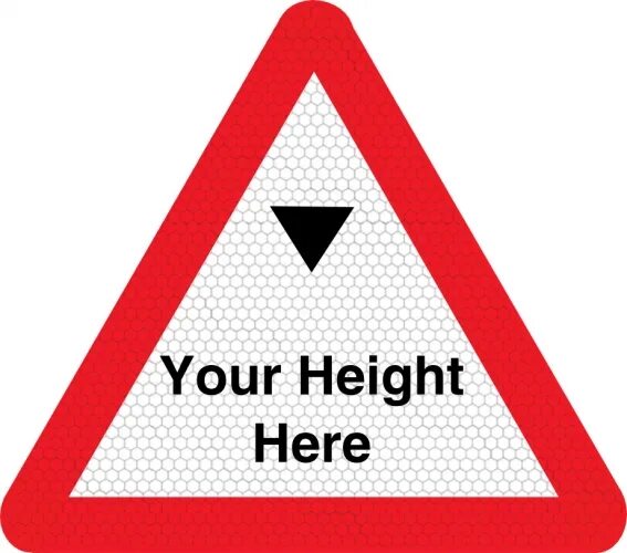 Maximum sign. Road sign height. Maximum Stacking height icon. Warning signs height 7m.
