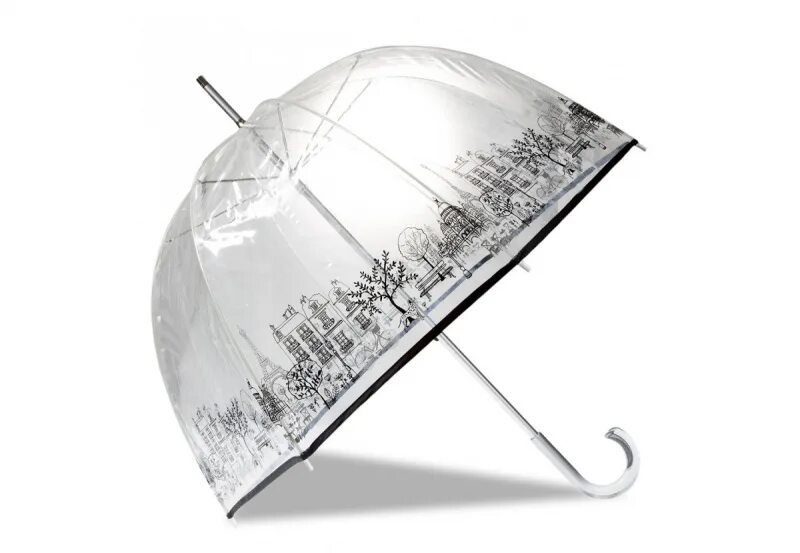 Купить прозрачный зонт. Зонт Isotoner механический. Зонт прозрачный. Зонт-трость прозрачный. Зонт прозрачный купол.