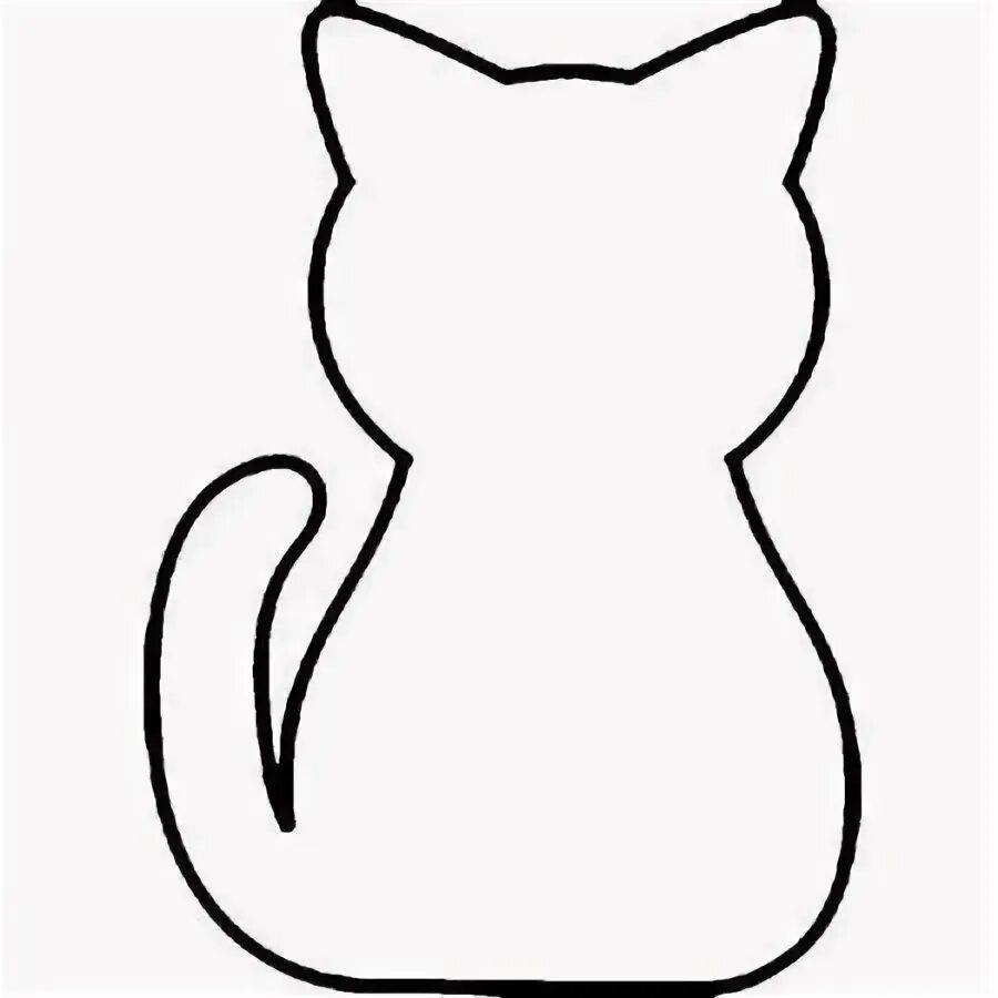 Кошка шаблон для аппликации. Кошка шаблон для аппликации