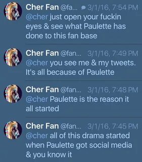 Cher tweets