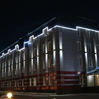 Освещение зданий в городе