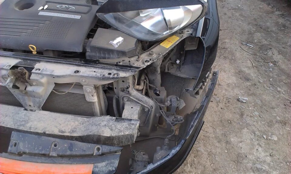 Замена бампера - Chery A13, 1,5 л, 2012 года своими руками DRIVE2