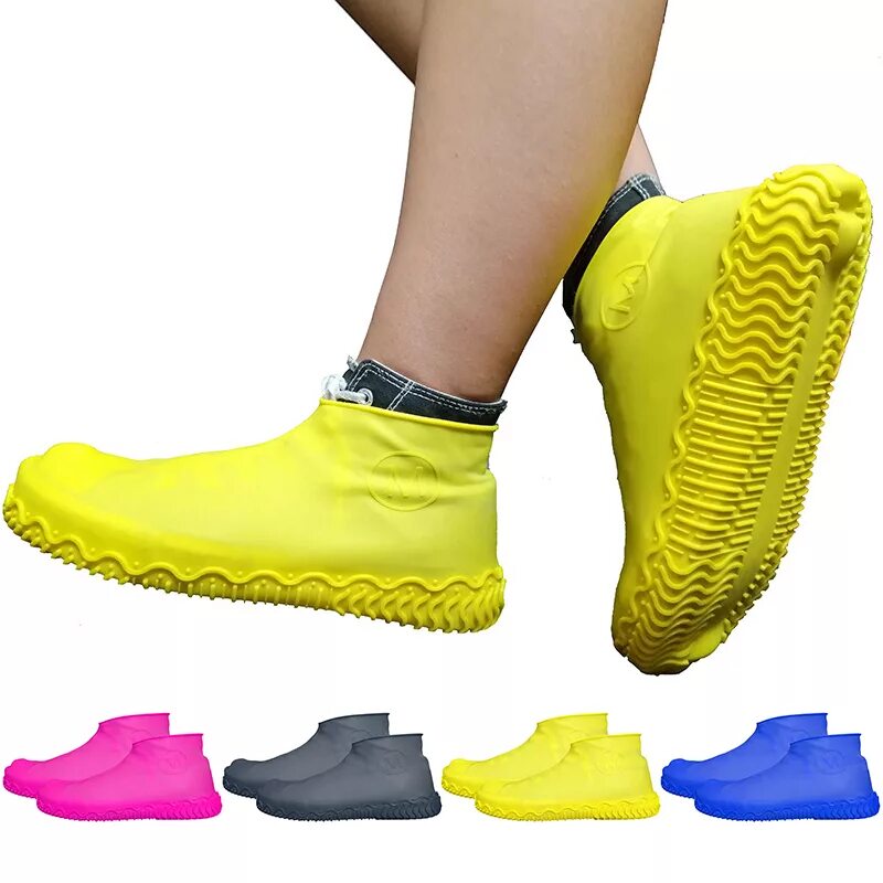 Силиконовые бахилы Waterproof Silicone Shoe Cover. RZ-507 носочки "Waterproof Silicone". Носочки "Waterproof Silicone" (m). Многоразовые бахилы от дождя Waterproof Silicone Shoe Cover. Защита обуви купить