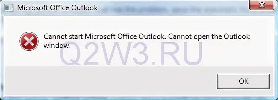 Не удается запустить приложение outlook. Не удается запустить приложение outlook