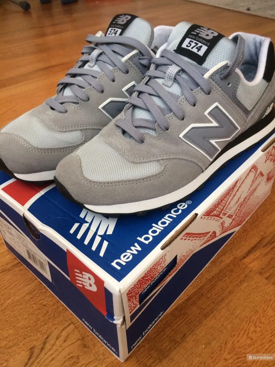 New balance коробка