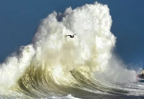 Wave crashed