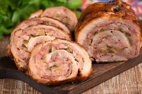 Копченый рулет из свинины
