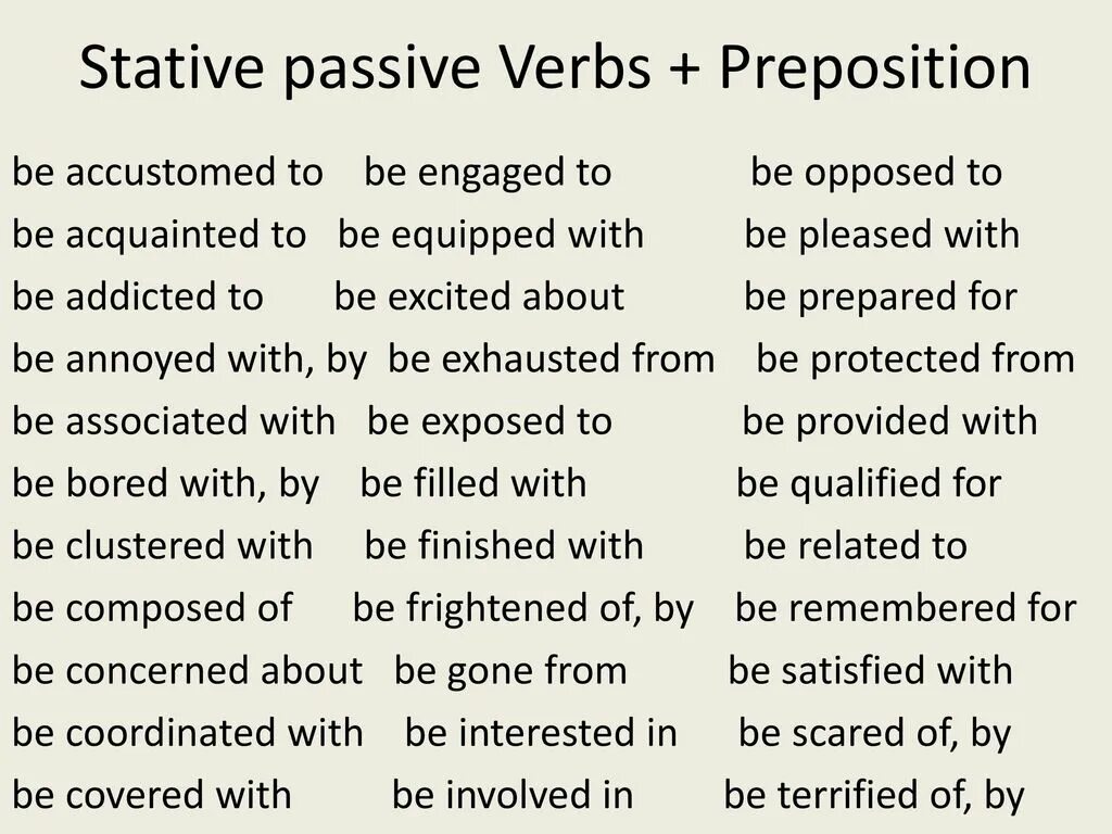 Passive Voice with prepositions. Предлог by в пассивном залоге. Stative Passive verbs. By with в страдательном залоге.