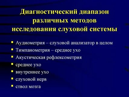 Диагноз уха