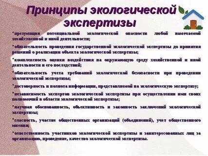 Принципы экологической опасности