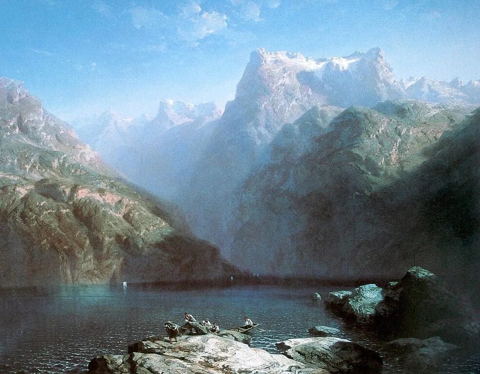 Картина кала. Художник Александр калам Alexandre Calame. Александр калам (Alexandre Calame),1810-1864.Швейцария.. Художник Александр калам (1810-1864). Калам, Александр (1810 - 1864) пейзаж с дубами.