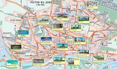Карта ростова на дону нижний новгород