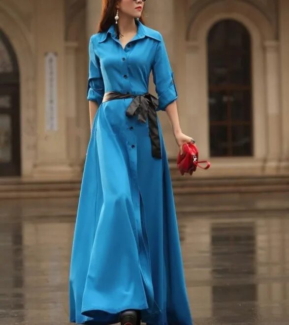 Модный длинный платья фото ellistyle-blog-k: "http:/// Fashion Tumblr-Street Sty