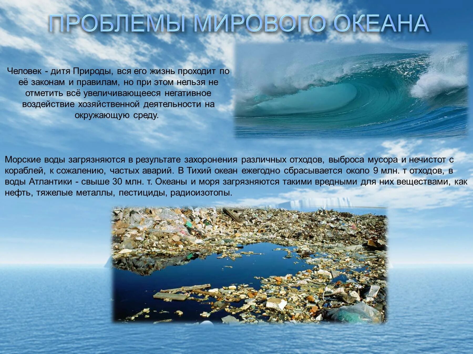Сообщение о мировом океане