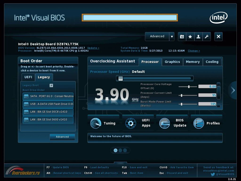 Internal graphics mode