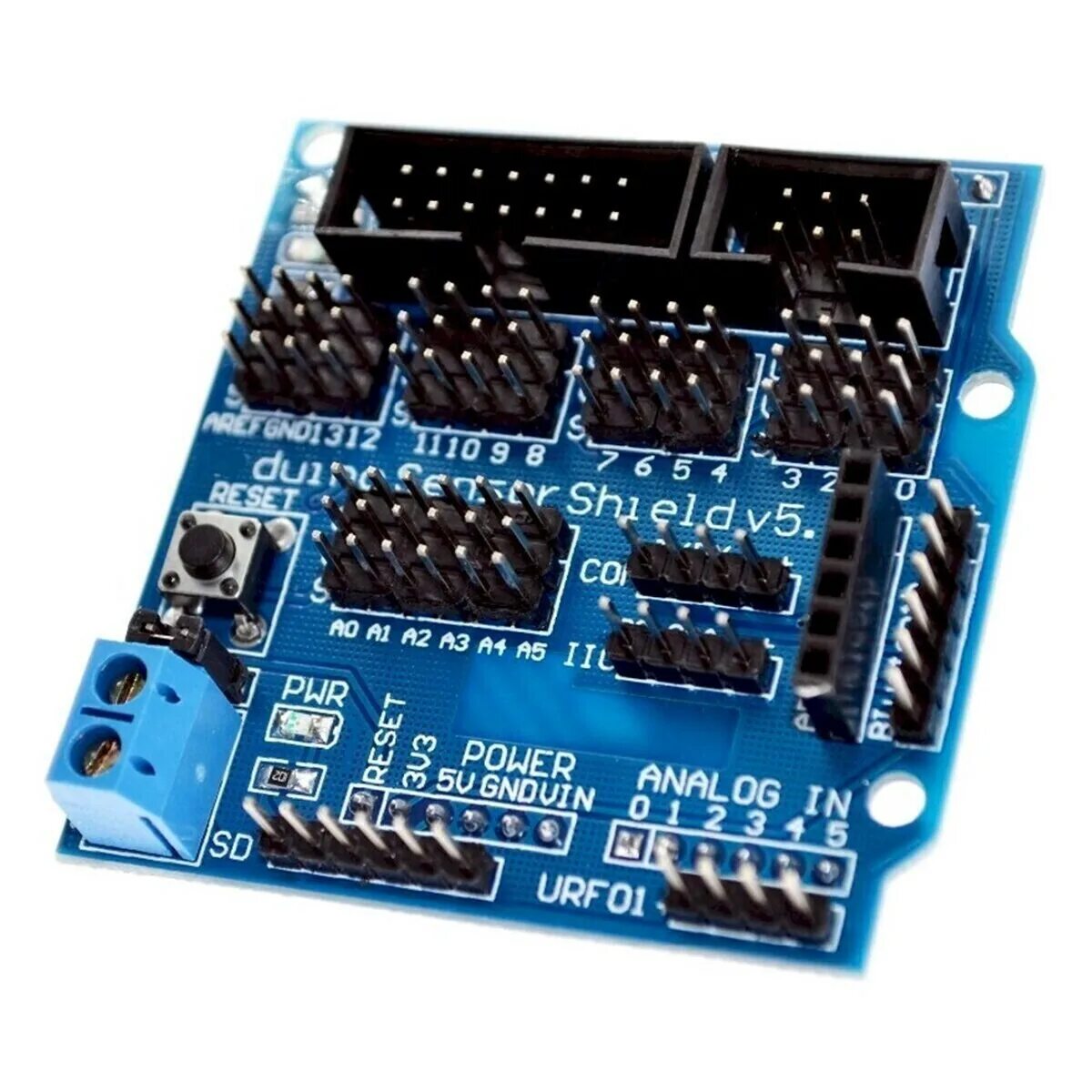 Sensor Shield v5.0 для Arduino uno. Arduino sensor Shield v5.0. Плата расширения для Arduino uno. Sensor Shield 5.0.