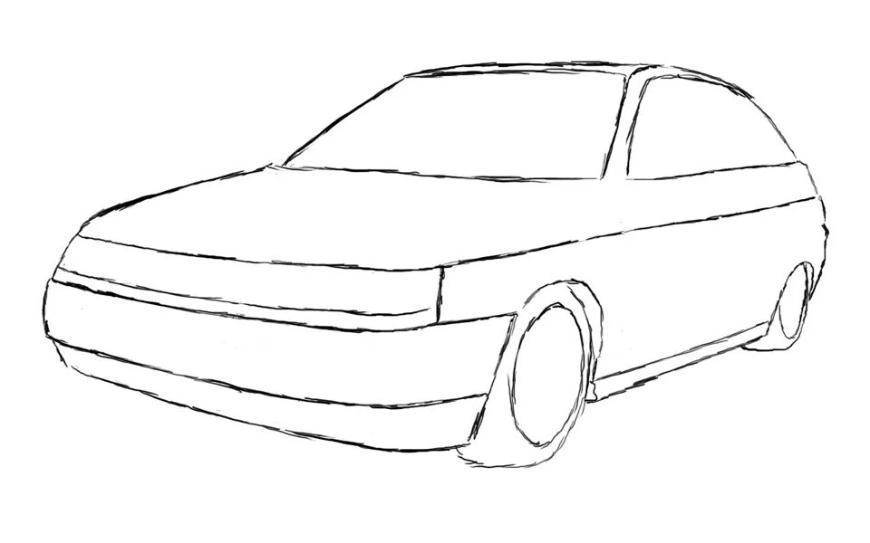Нарисовать ВАЗ 2112 купе сбоку. Рисунок ВАЗ 2112 сбоку. ВАЗ 2112 карандашом сбоку. ВАЗ 2110 карандашом.