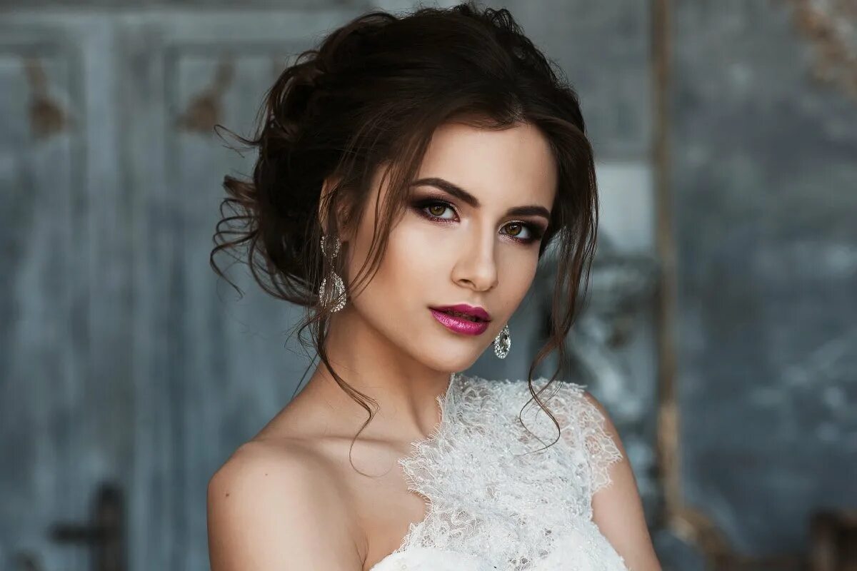 макияж для невесты с карими глазами. свадебный макияж. свадебный макияж. макияж невесты. макияж для невесты темные волосы.