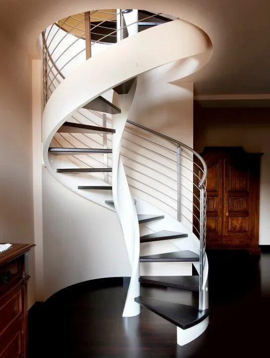 Modern Used Spiral Staircase Used Indoor Steel-wood Stairs Used Indoor Attic Spi