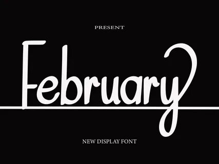 February - Free Fonts, Script & Handwritten Fonts pixelify.net.