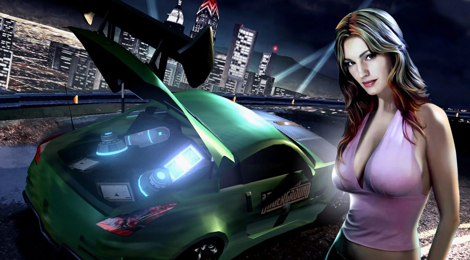 Hot gameplay. Рэйчел Теллер NFS Underground 2. Келли Брук need for Speed Underground 2. Нфс андеграунд 2. Need for Speed Underground 2 Nissan 350z.