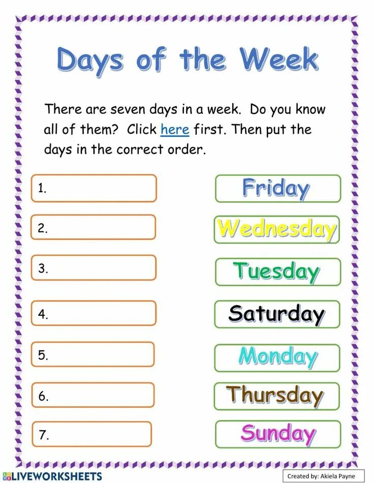 Wordwall english beginner. Дни недели Worksheets. Days of the week задания. Рабочие листы Days of the week. Задания на тему Days of the week.