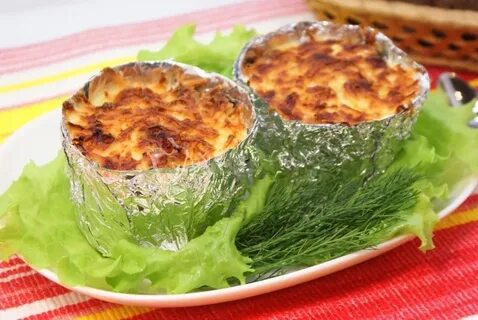Жульен в формочках из фольги