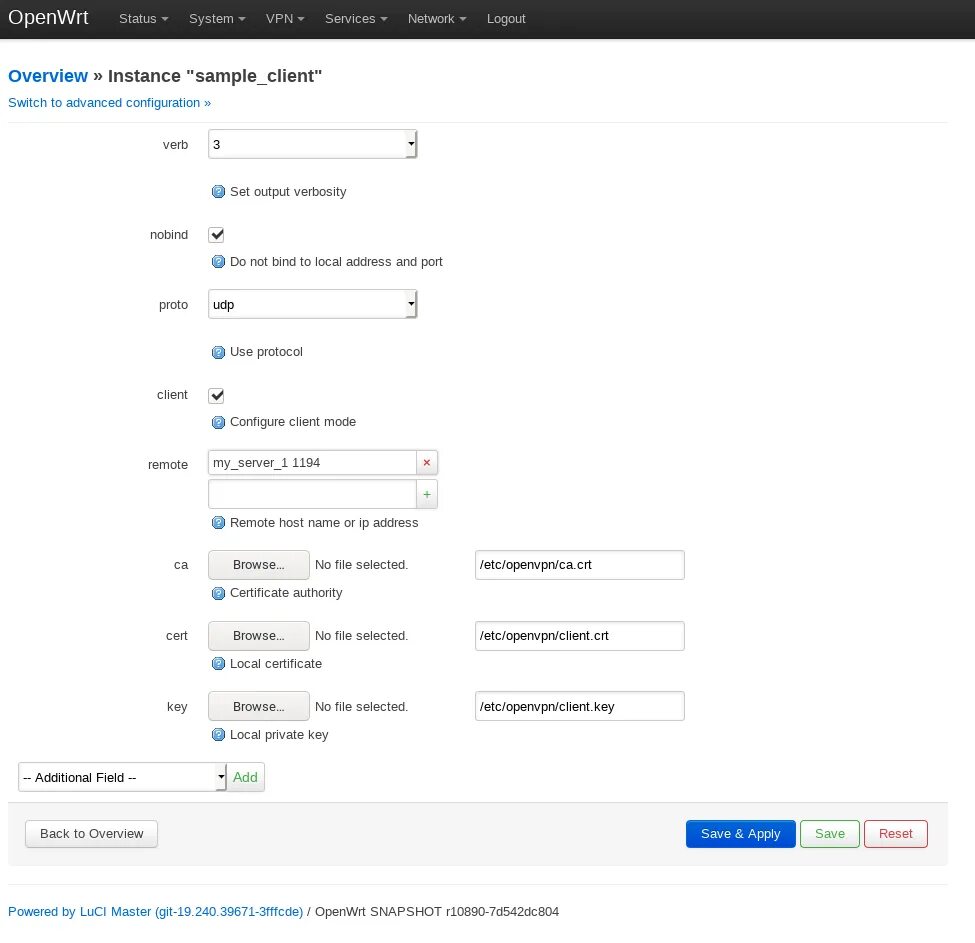 Openvpn client config. Openwrt настройка. openvpn web.