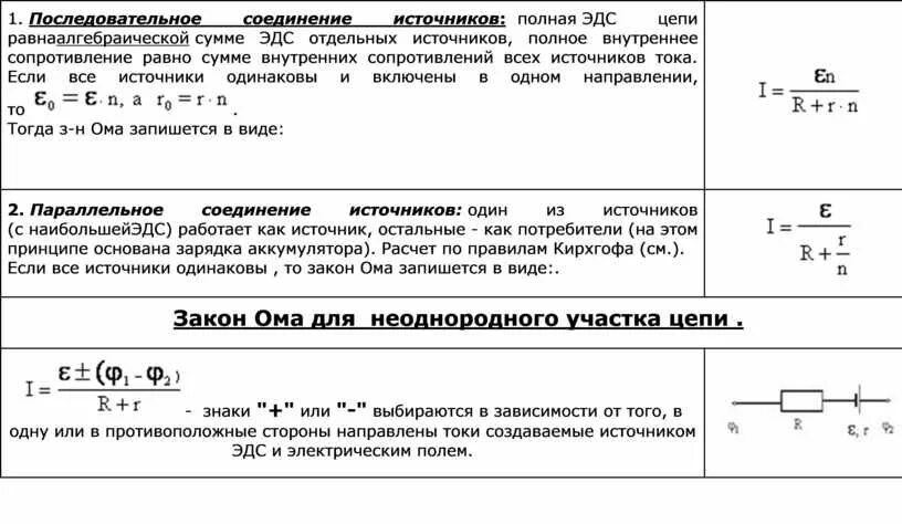 Соединение источников батареи. Соединение ЭДС источников тока. Соединение источников тока в батарею. Внутреннее сопротивление батареи при параллельном соединении. ЭДС при параллельном соединении источников тока формула.