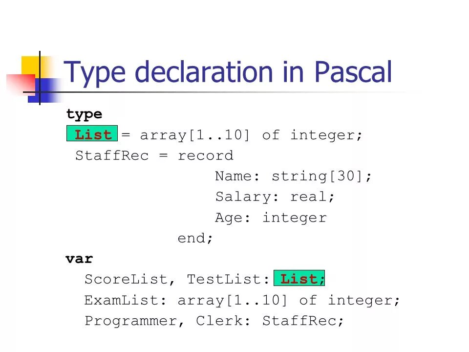 Виды pascal. Type в Паскале. Пользовательский Тип Паскаль. Типы Паскаль Type. Типы данных Паскаль.