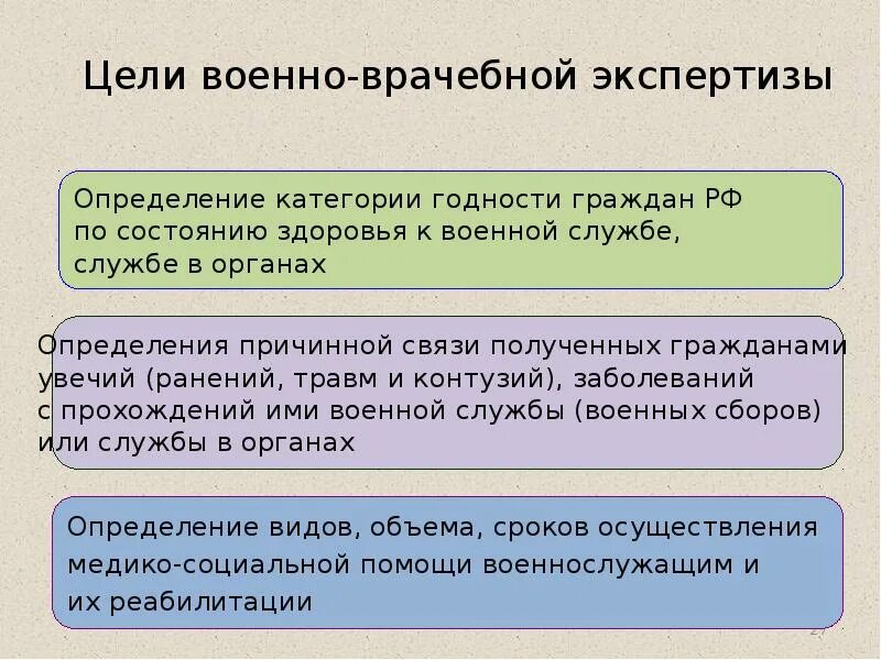 Военно врачебная экспертиза изменения