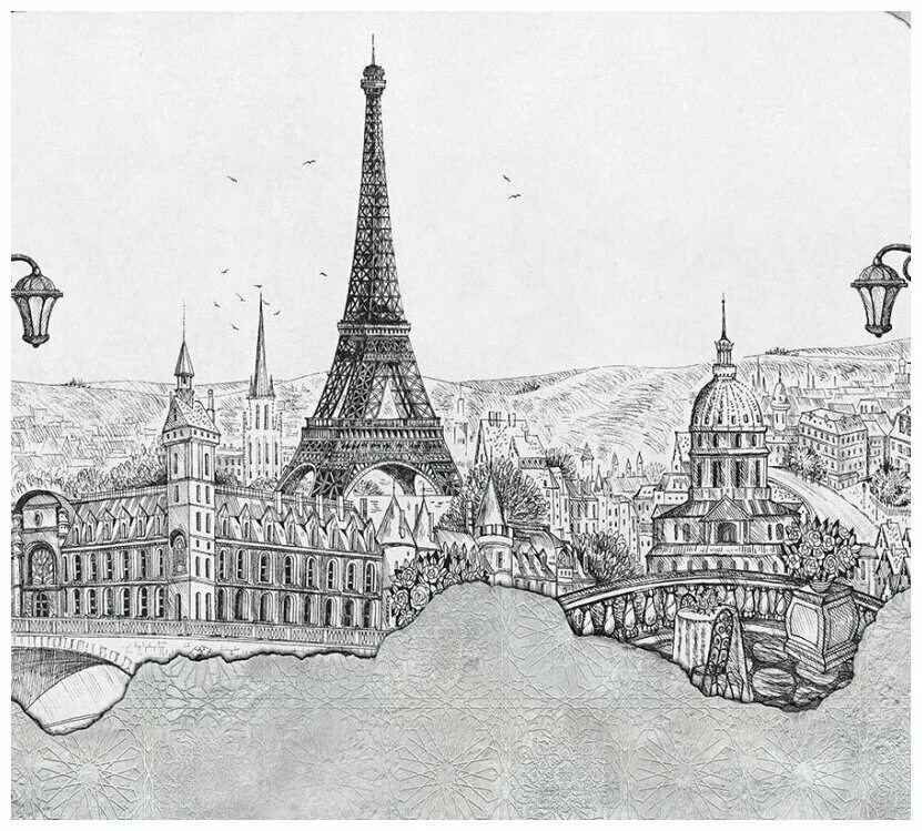 рисование карандашом париж. зарисовки парижа. париж графика. питерские зарисовки. париж акварель.