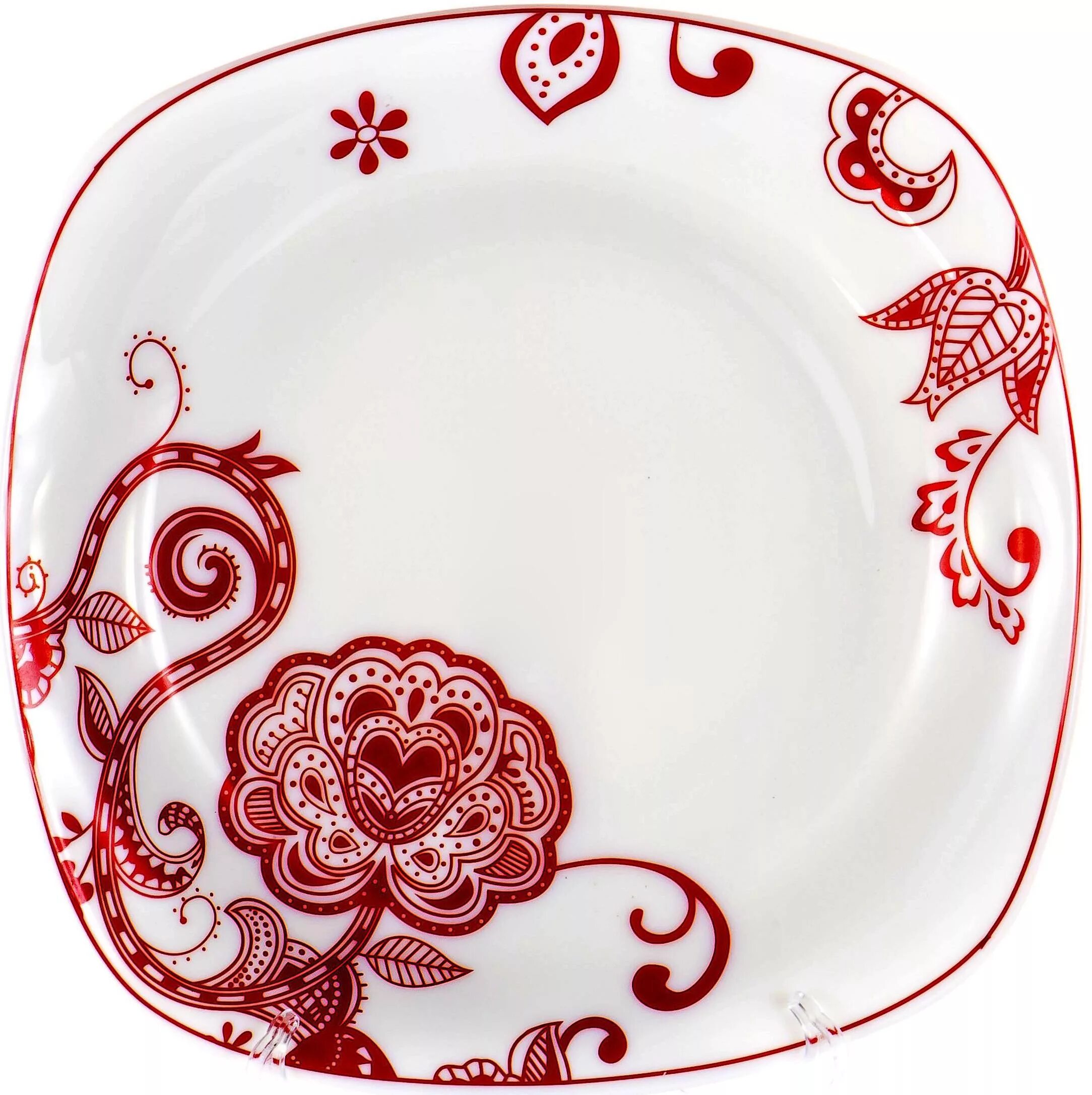 Тарелка Olaff 25 см. Красная тарелка. Тарелки с красным рисунком. Тарелка с красным узором. Тарелки красного цвета