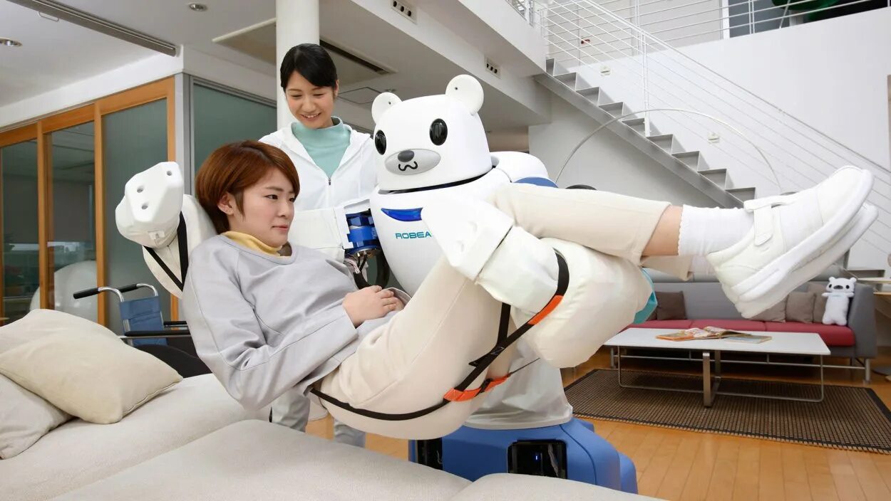 Робот сиделка Robear. Японский робот Robear. Robear робот-медведь. Робот - медсестра Robear.. Япония робототехника