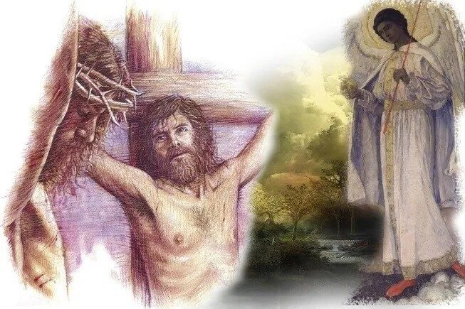 Кто первый вошел в рай. Христос и разбойники на кресте. Крест благоразумный разбойник. Раскаявшийся разбойник на кресте.