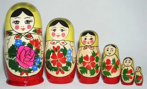 Матрешки разных размеров