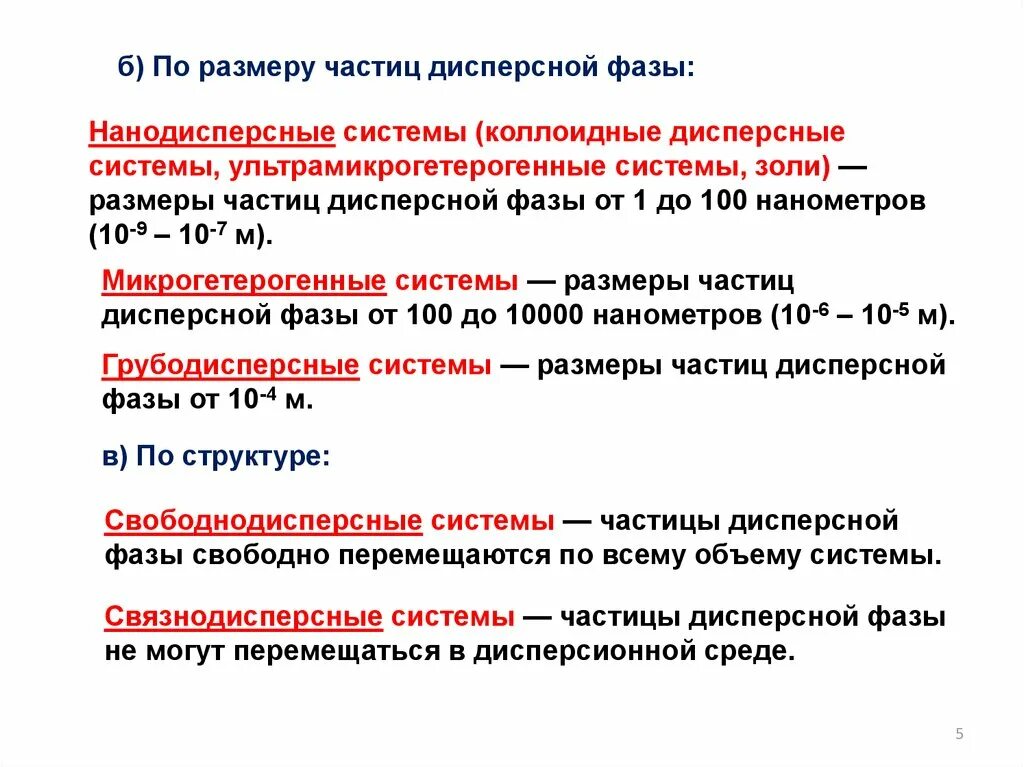 Частицы дисперсной фазы