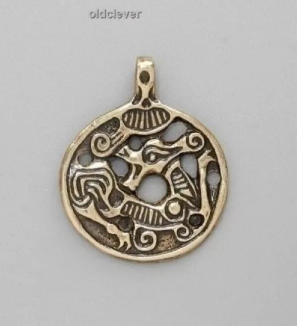 Кулон из латуни. Медальоны триглав. Трискель (триглав). Подвеска из латуни. Подвеска латунь.