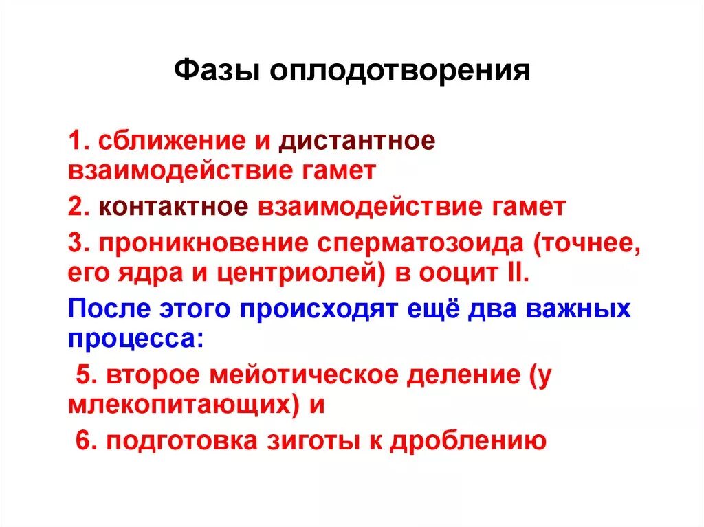 Составляющие оплодотворения. Составляющие оплодотворения
