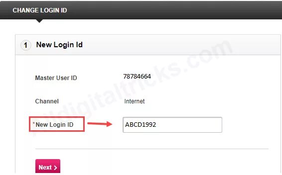 Login user id