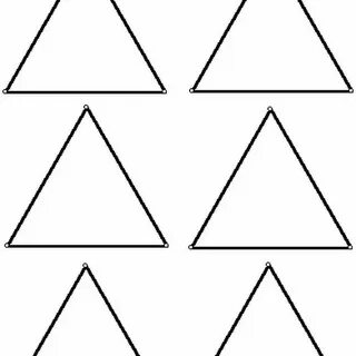 Free Triangle shape activity worksheets for school children