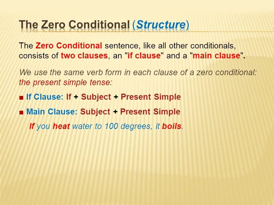 Unless sentences. Zero conditional. 0 Zero conditional. Предложения Zero conditional примеры. Предложения с Zero conditional.