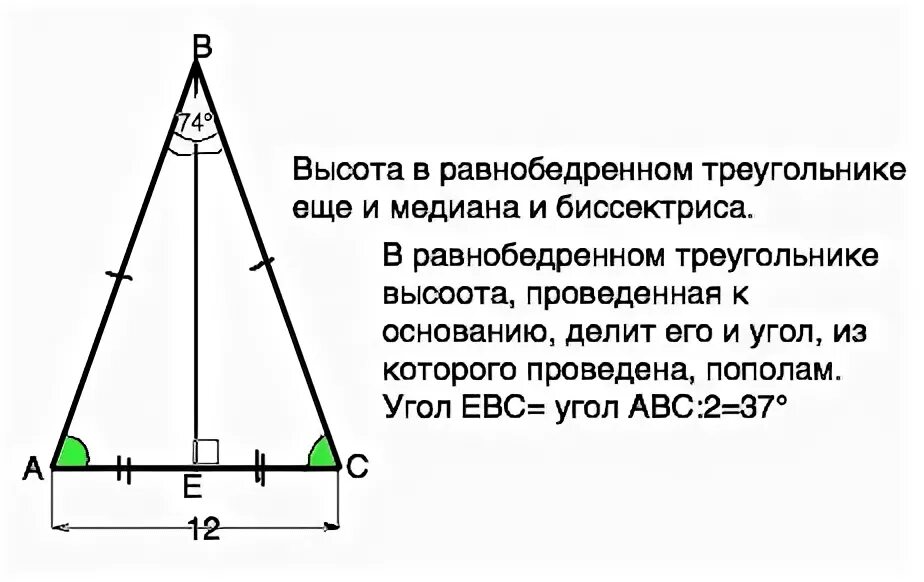 Угол при основании ас равнобедренного треугольника. Найти высоту равнобедренного треугольника. высота в равнобедренном треуголь треугольнике. высота угла равнобедренного треугольника. если в равнобедренном треугольнике высота.