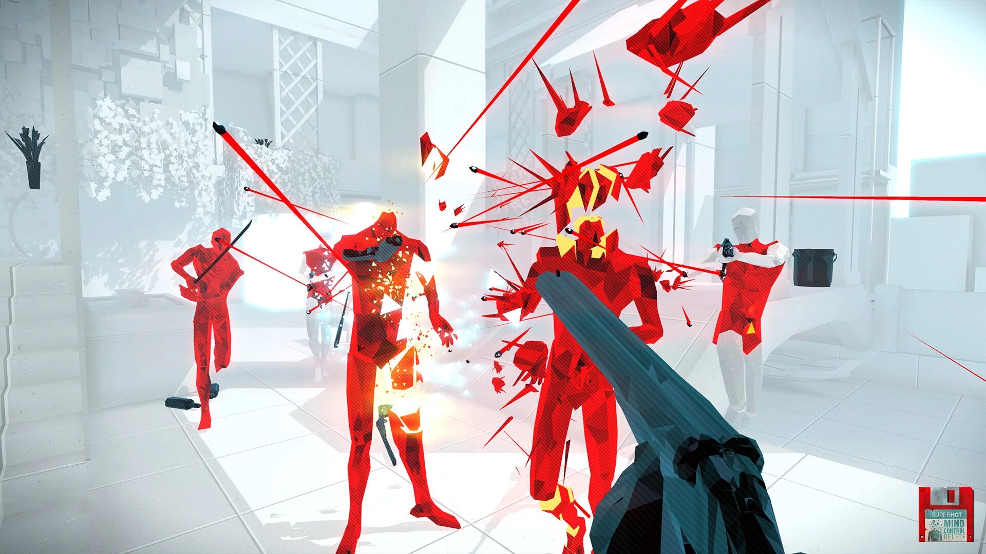 Super hot control delete. Superhot: mind control delete. игра vr super hot. super hot vr ps4. superhot: mind control delete superhot.