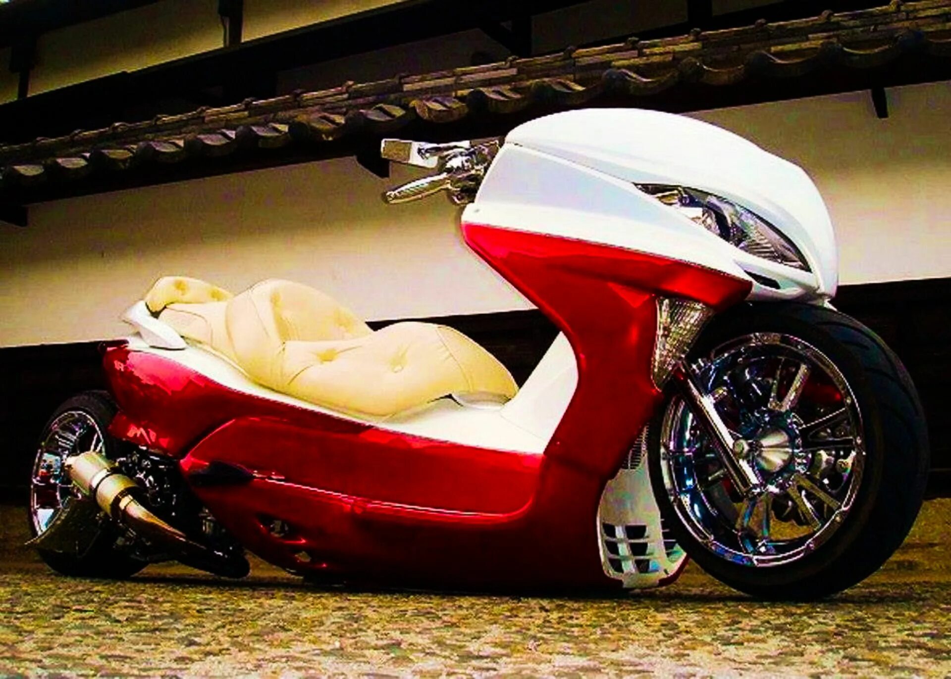 Honda Forza mf08. Макси скутер кастом. Custom Maxi Scooter Japan\. Макси скутер босодзоку. Японский мотоцикл 8