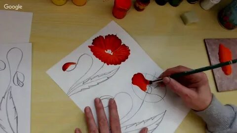 Рисуем пошагово акриловыми красками