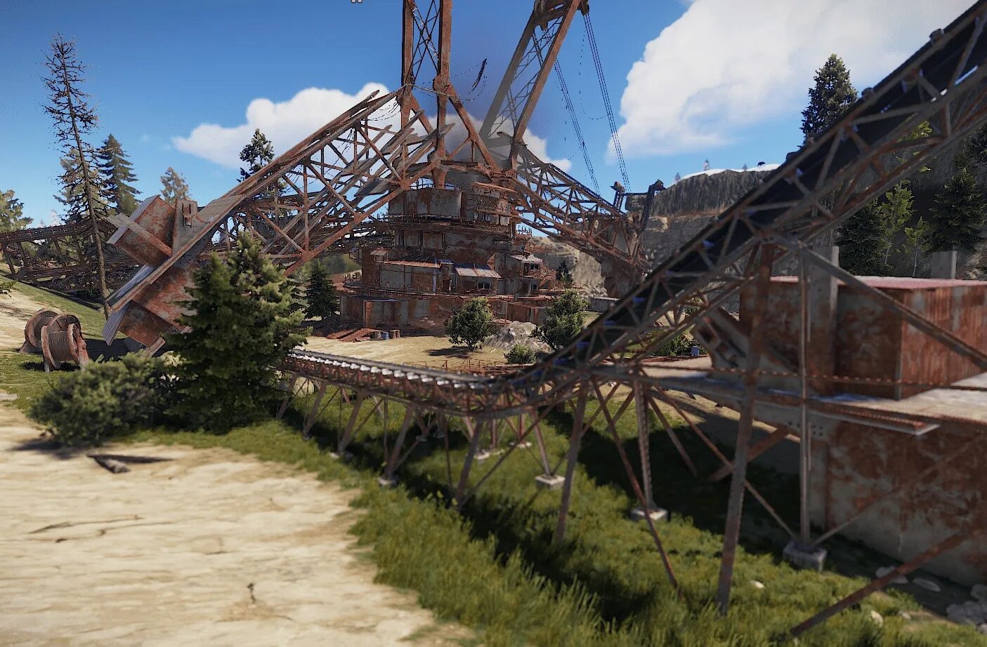 Как сделать крышу в раст. Большой экскаватор раст. rust экскаватор. гигантский экскаватор rust. rust красивые дома.